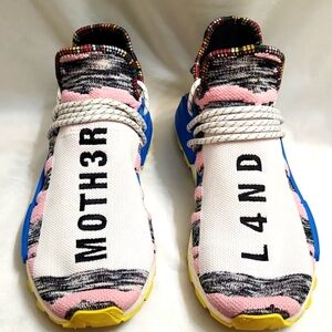 Adidas × Pharrell Williams NMD Human Race Trail Solar Pack Sneakers (M Size 10)